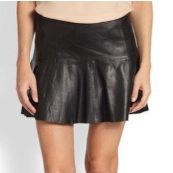 Joie leather pleated skirt - Picture 3 of 10